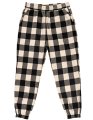 Joggingbroek Burnside Flanel Ecru-Zwart
